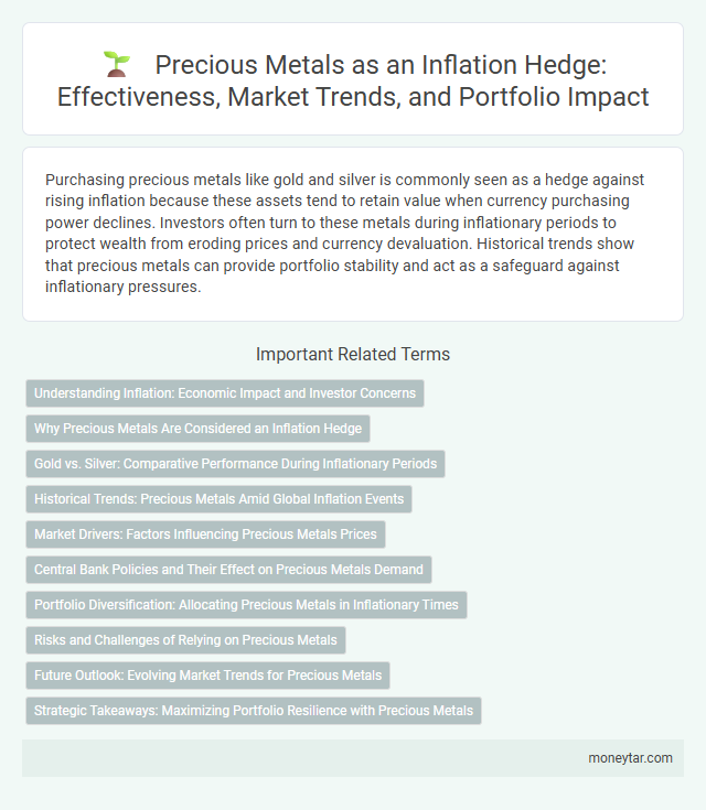 Precious Metals as an Inflation Hedge: Effectiveness, Market Trends, and Portfolio Impact