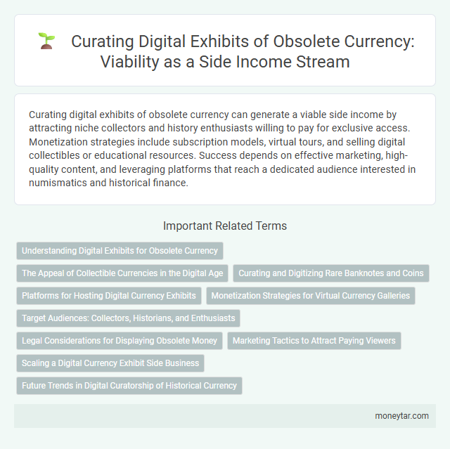 Curating Digital Exhibits of Obsolete Currency: Viability as a Side Income Stream