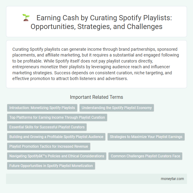 Earning Cash by Curating Spotify Playlists: Opportunities, Strategies, and Challenges