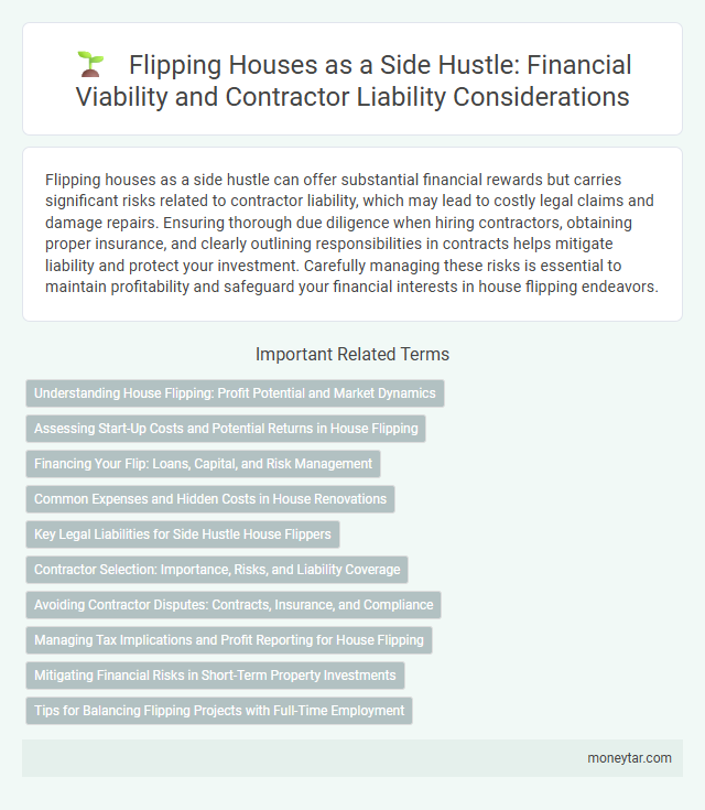 Flipping Houses as a Side Hustle: Financial Viability and Contractor Liability Considerations