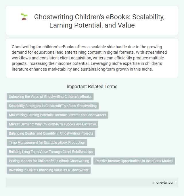 Ghostwriting Children's eBooks: Scalability, Earning Potential, and Value