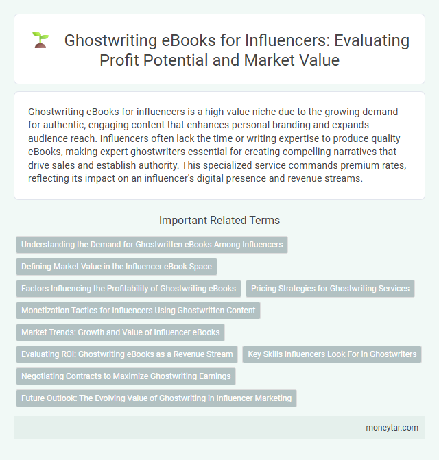 Ghostwriting eBooks for Influencers: Evaluating Profit Potential and Market Value