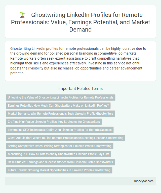 Ghostwriting LinkedIn Profiles for Remote Professionals: Value, Earnings Potential, and Market Demand