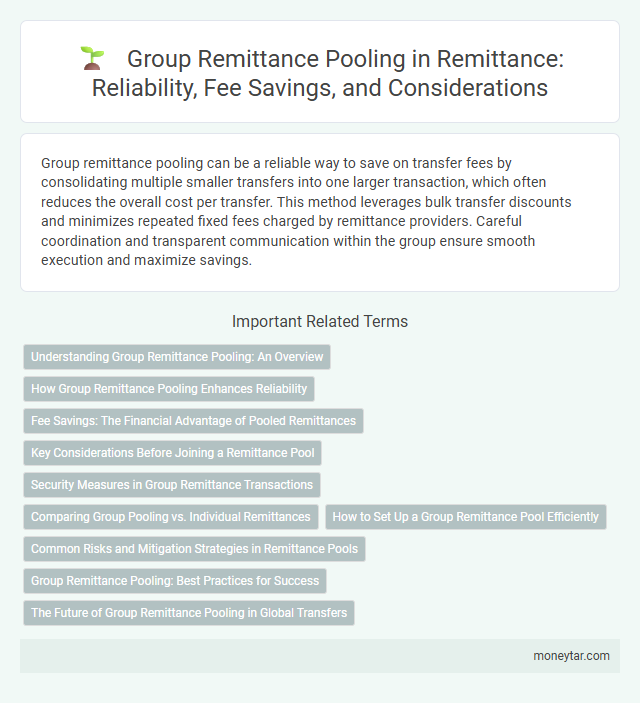 Group Remittance Pooling in Remittance: Reliability, Fee Savings, and Considerations
