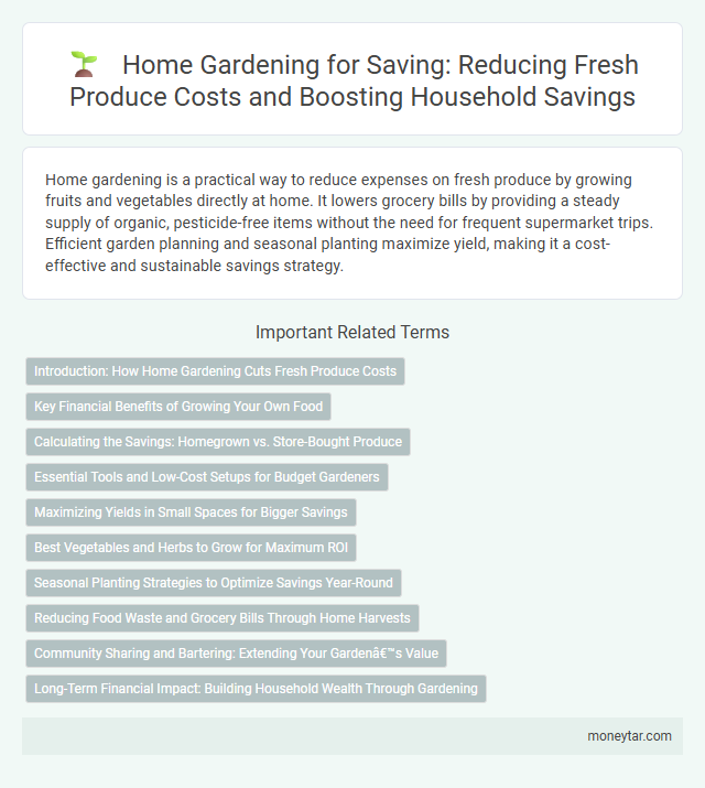 Home Gardening for Saving: Reducing Fresh Produce Costs and Boosting Household Savings