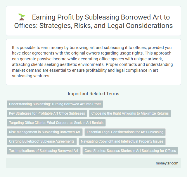 Earning Profit by Subleasing Borrowed Art to Offices: Strategies, Risks, and Legal Considerations