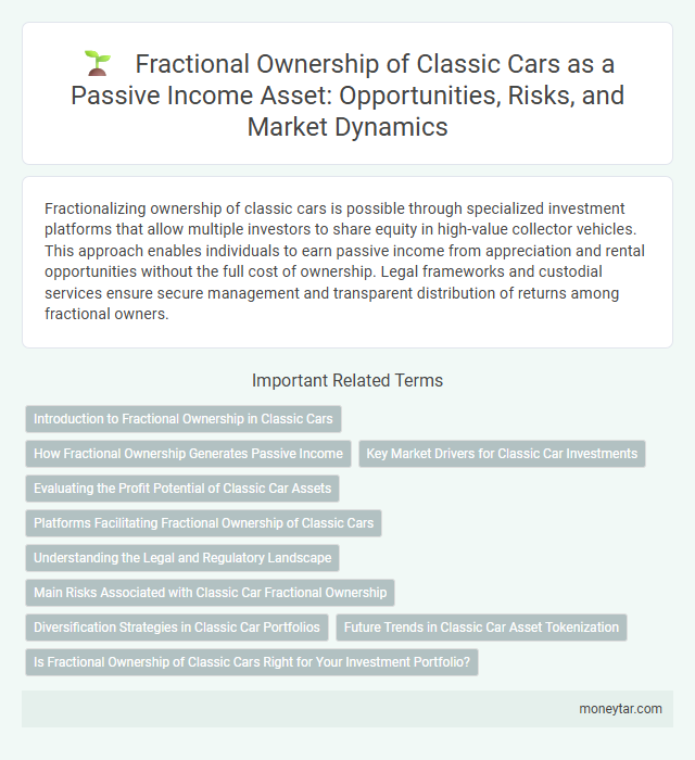 Fractional Ownership of Classic Cars as a Passive Income Asset: Opportunities, Risks, and Market Dynamics