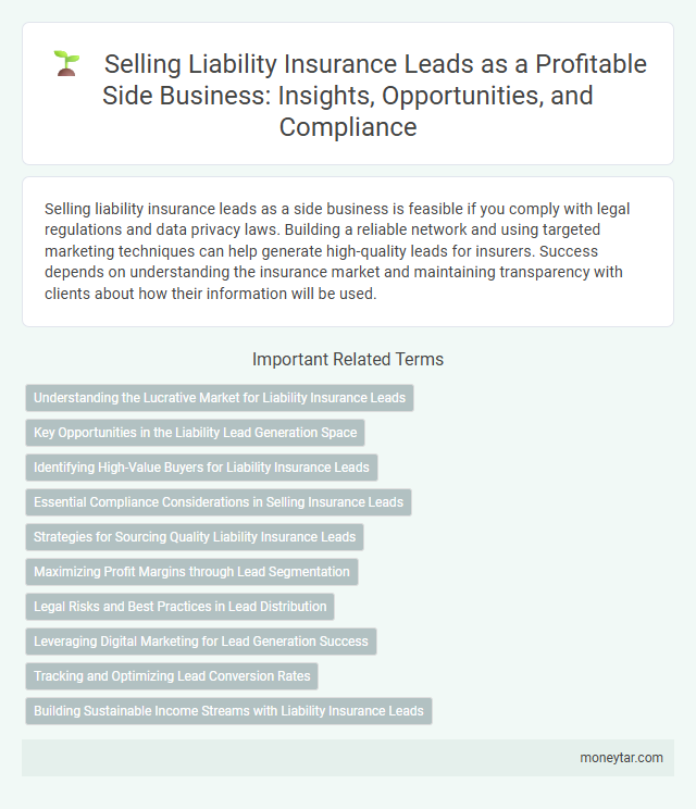 Selling Liability Insurance Leads as a Profitable Side Business: Insights, Opportunities, and Compliance