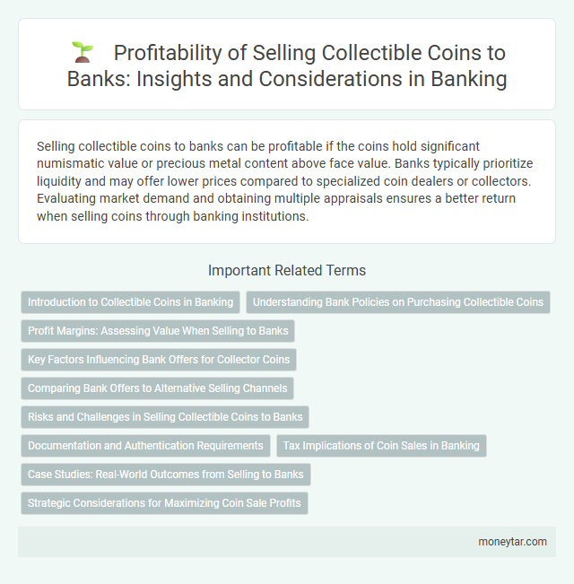 Profitability of Selling Collectible Coins to Banks: Insights and Considerations in Banking