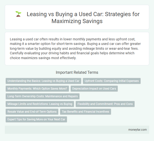 Leasing vs Buying a Used Car: Strategies for Maximizing Savings