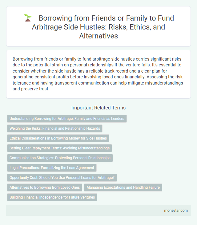 Borrowing from Friends or Family to Fund Arbitrage Side Hustles: Risks, Ethics, and Alternatives
