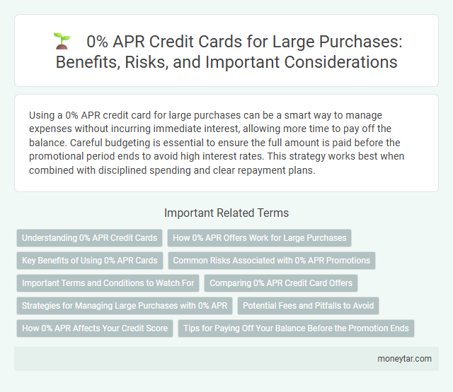 0% APR Credit Cards for Large Purchases: Benefits, Risks, and Important Considerations