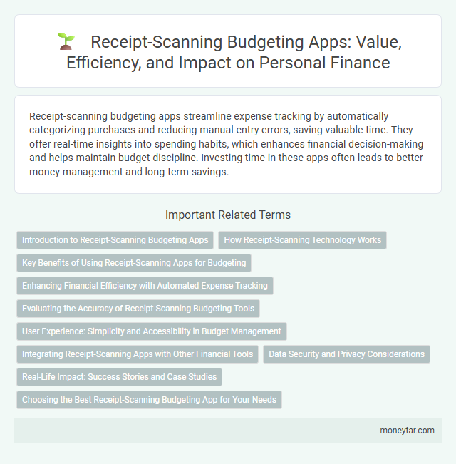 Receipt-Scanning Budgeting Apps: Value, Efficiency, and Impact on Personal Finance