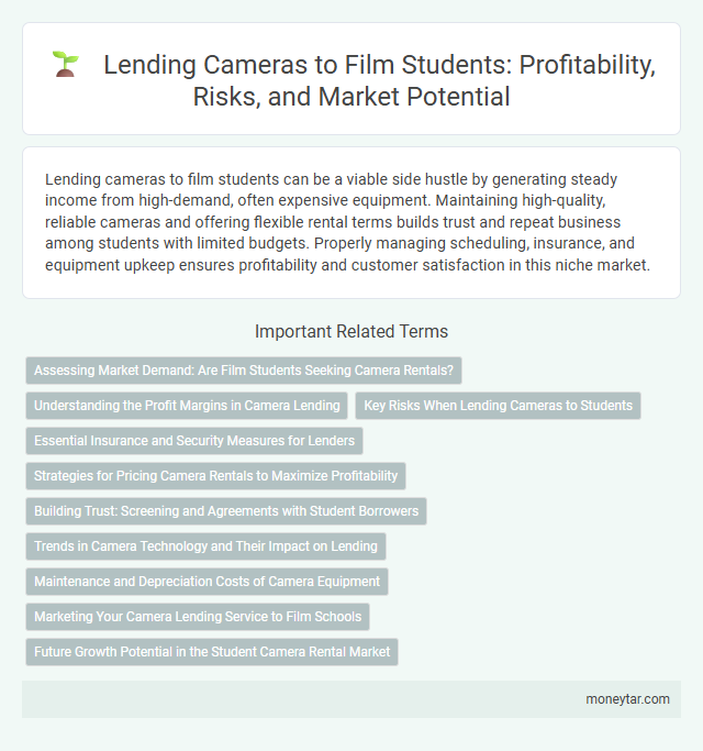 Lending Cameras to Film Students: Profitability, Risks, and Market Potential