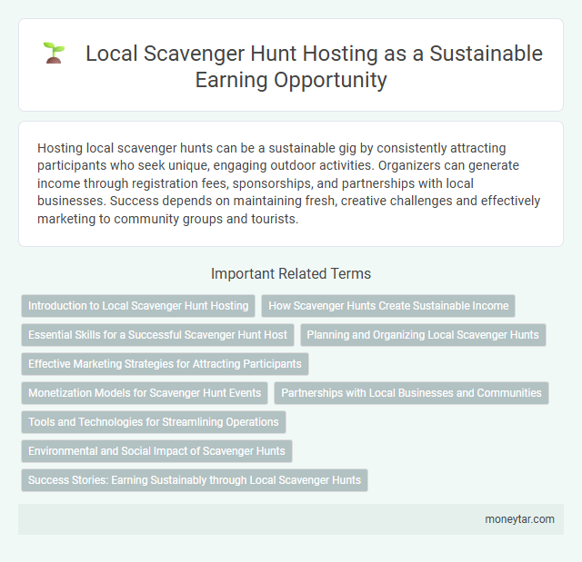 Local Scavenger Hunt Hosting as a Sustainable Earning Opportunity