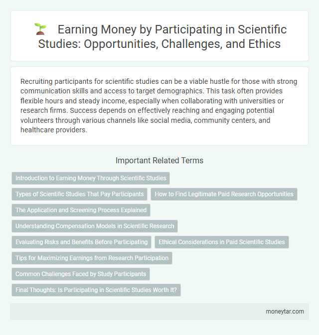 Earning Money by Participating in Scientific Studies: Opportunities, Challenges, and Ethics