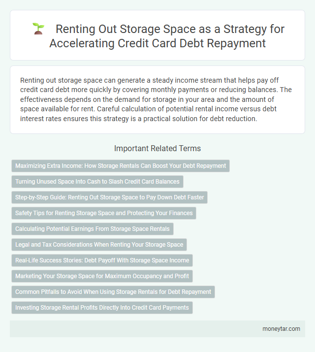 Renting Out Storage Space as a Strategy for Accelerating Credit Card Debt Repayment
