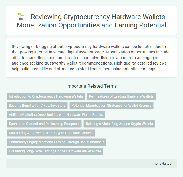 Reviewing Cryptocurrency Hardware Wallets: Monetization Opportunities and Earning Potential