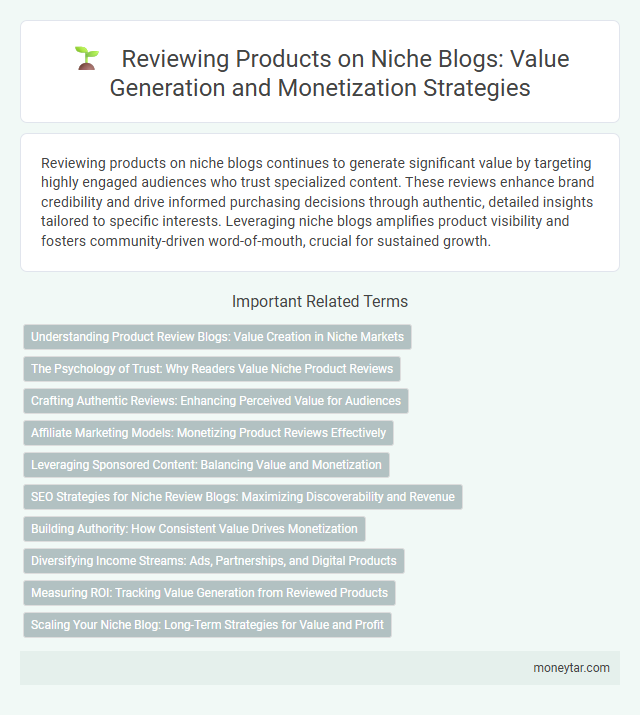Reviewing Products on Niche Blogs: Value Generation and Monetization Strategies