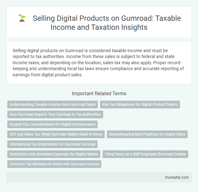 Selling Digital Products on Gumroad: Taxable Income and Taxation Insights