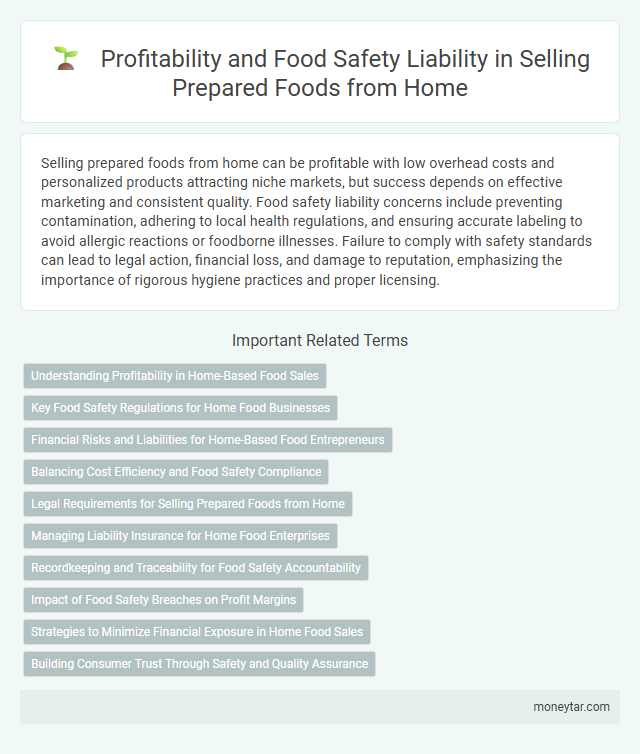 Profitability and Food Safety Liability in Selling Prepared Foods from Home