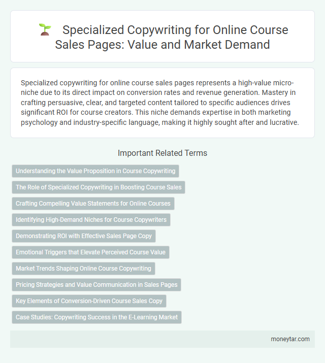 Specialized Copywriting for Online Course Sales Pages: Value and Market Demand