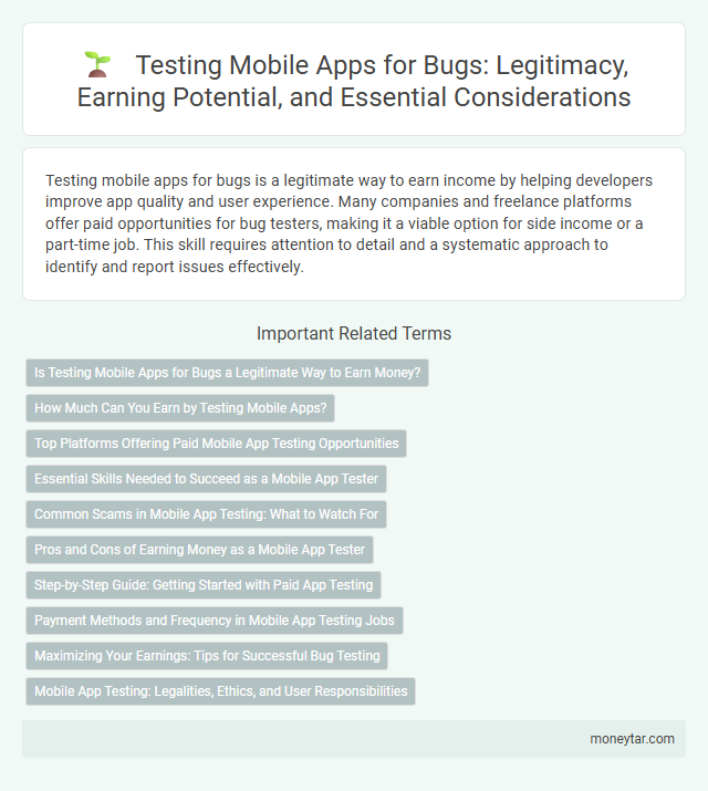 Testing Mobile Apps for Bugs: Legitimacy, Earning Potential, and Essential Considerations