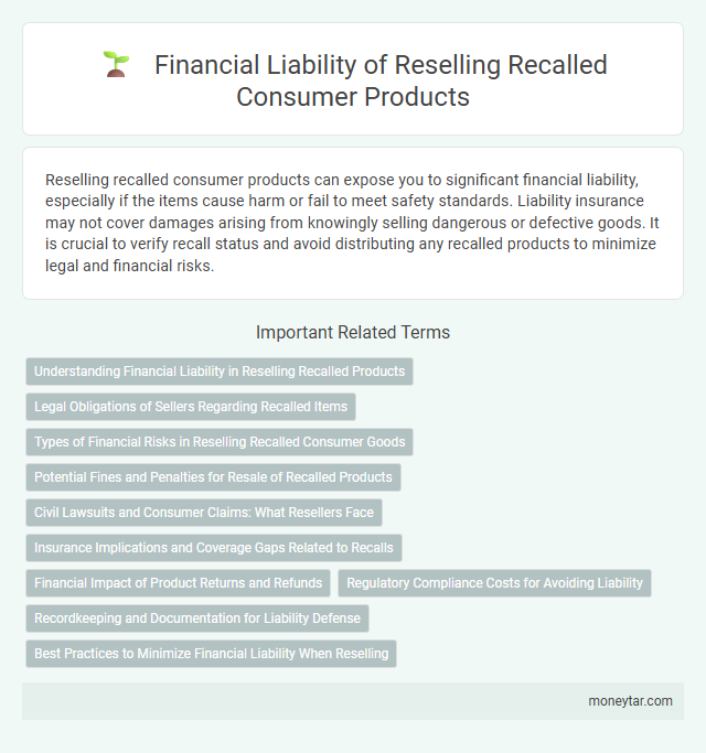 Financial Liability of Reselling Recalled Consumer Products