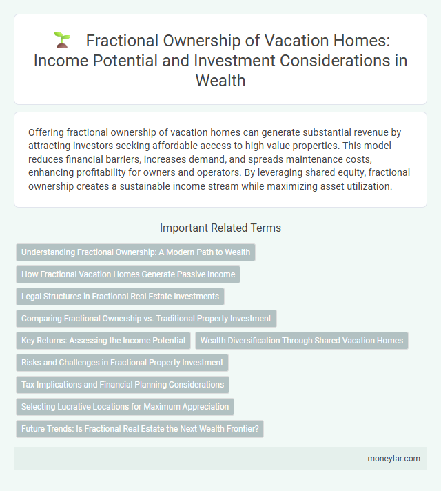 Fractional Ownership of Vacation Homes: Income Potential and Investment Considerations in Wealth