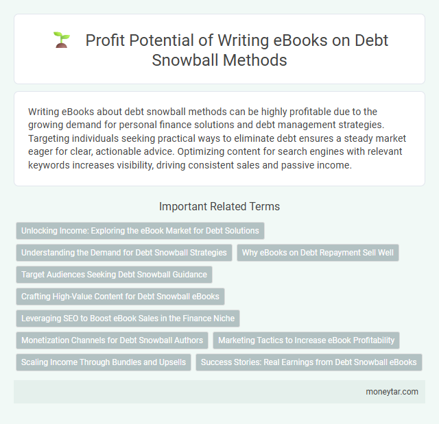Profit Potential of Writing eBooks on Debt Snowball Methods