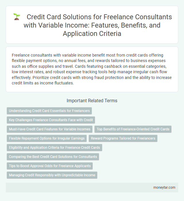 Credit Card Solutions for Freelance Consultants with Variable Income: Features, Benefits, and Application Criteria