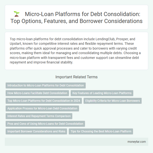 Micro-Loan Platforms for Debt Consolidation: Top Options, Features, and Borrower Considerations