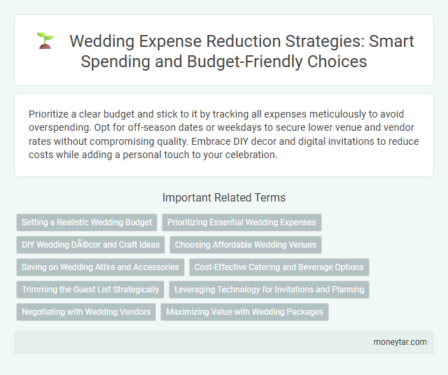 Wedding Expense Reduction Strategies: Smart Spending and Budget-Friendly Choices