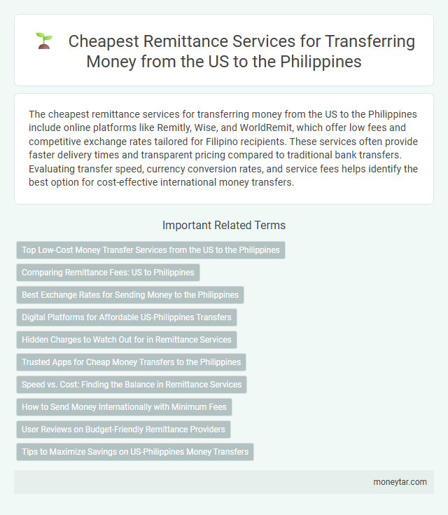 Cheapest Remittance Services for Transferring Money from the US to the Philippines