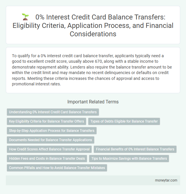0% Interest Credit Card Balance Transfers: Eligibility Criteria, Application Process, and Financial Considerations
