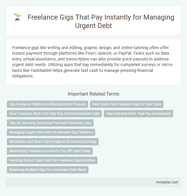 Freelance Gigs That Pay Instantly for Managing Urgent Debt