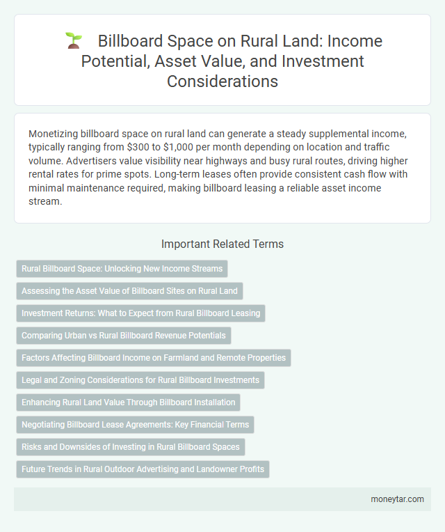 Billboard Space on Rural Land: Income Potential, Asset Value, and Investment Considerations