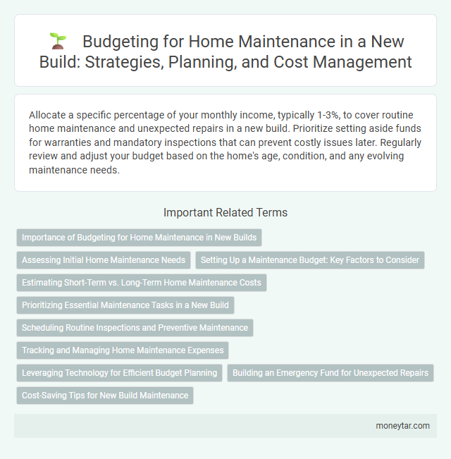 Budgeting for Home Maintenance in a New Build: Strategies, Planning, and Cost Management