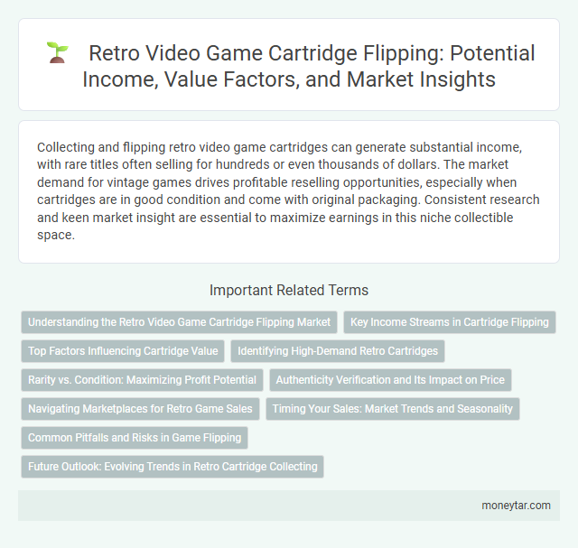Retro Video Game Cartridge Flipping: Potential Income, Value Factors, and Market Insights