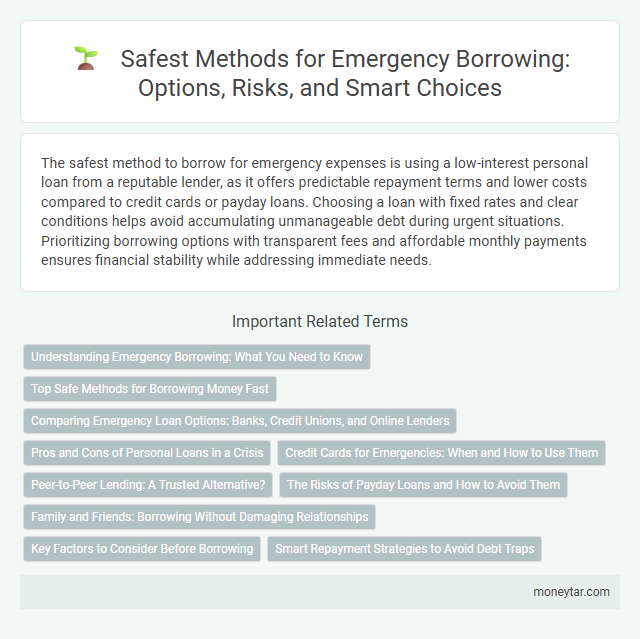 Safest Methods for Emergency Borrowing: Options, Risks, and Smart Choices