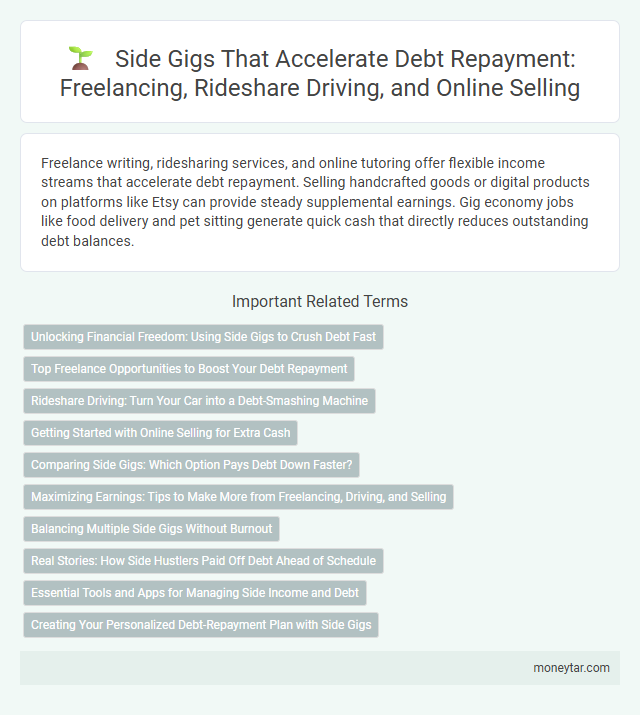 Side Gigs That Accelerate Debt Repayment: Freelancing, Rideshare Driving, and Online Selling