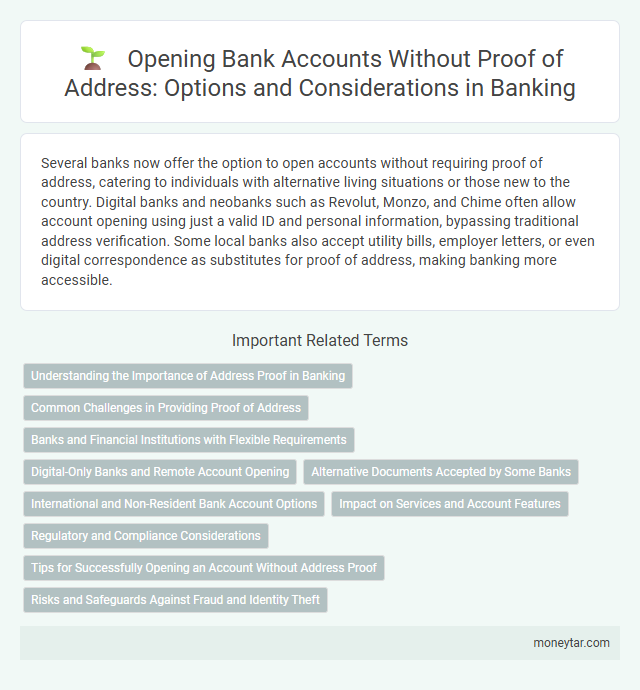 Opening Bank Accounts Without Proof of Address: Options and Considerations in Banking