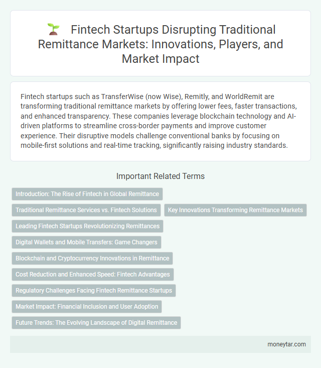 Fintech Startups Disrupting Traditional Remittance Markets: Innovations, Players, and Market Impact