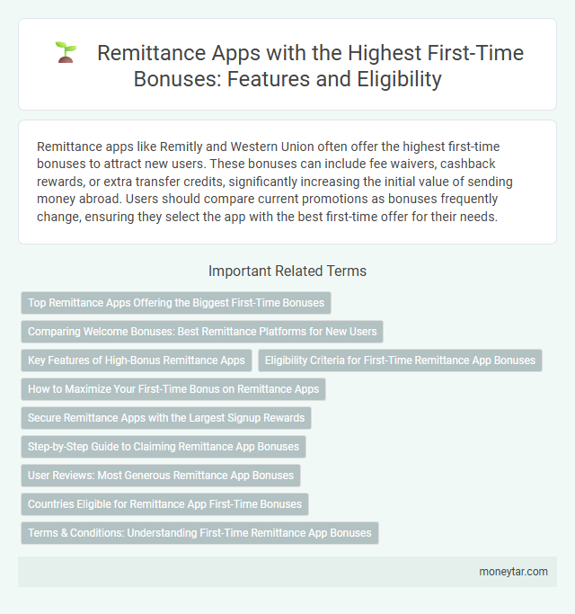 Remittance Apps with the Highest First-Time Bonuses: Features and Eligibility