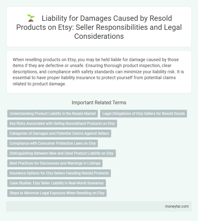 Liability for Damages Caused by Resold Products on Etsy: Seller Responsibilities and Legal Considerations