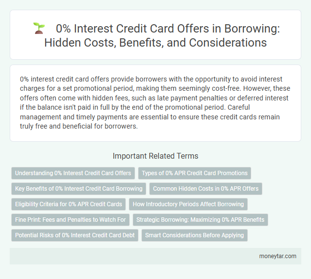 0% Interest Credit Card Offers in Borrowing: Hidden Costs, Benefits, and Considerations