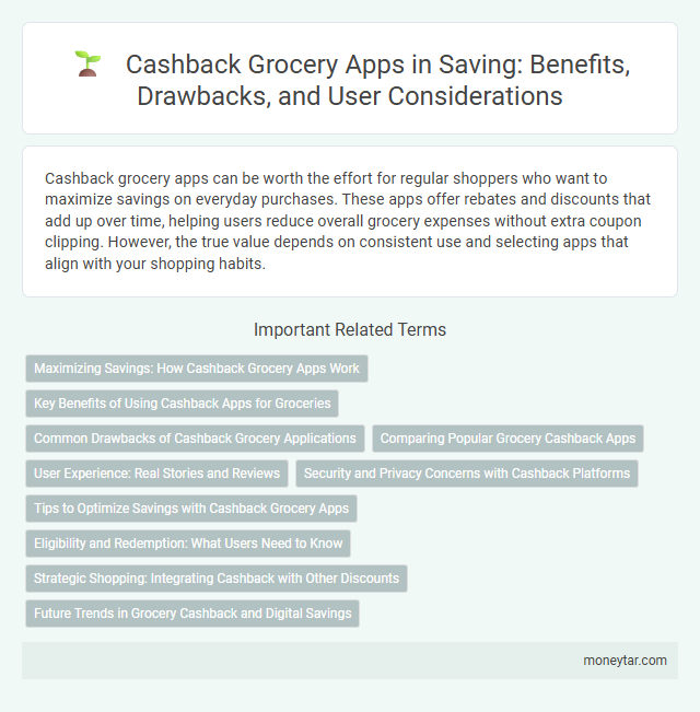 Cashback Grocery Apps in Saving: Benefits, Drawbacks, and User Considerations