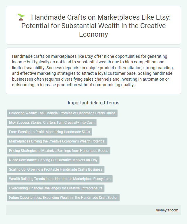 Handmade Crafts on Marketplaces Like Etsy: Potential for Substantial Wealth in the Creative Economy