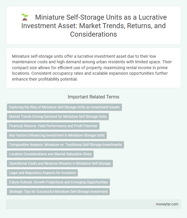 Miniature Self-Storage Units as a Lucrative Investment Asset: Market Trends, Returns, and Considerations