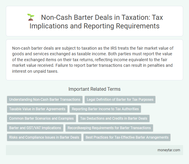 Non-Cash Barter Deals in Taxation: Tax Implications and Reporting Requirements